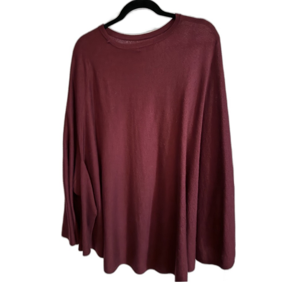 Fall Cranberry sweater perfect with jeans and leggings.